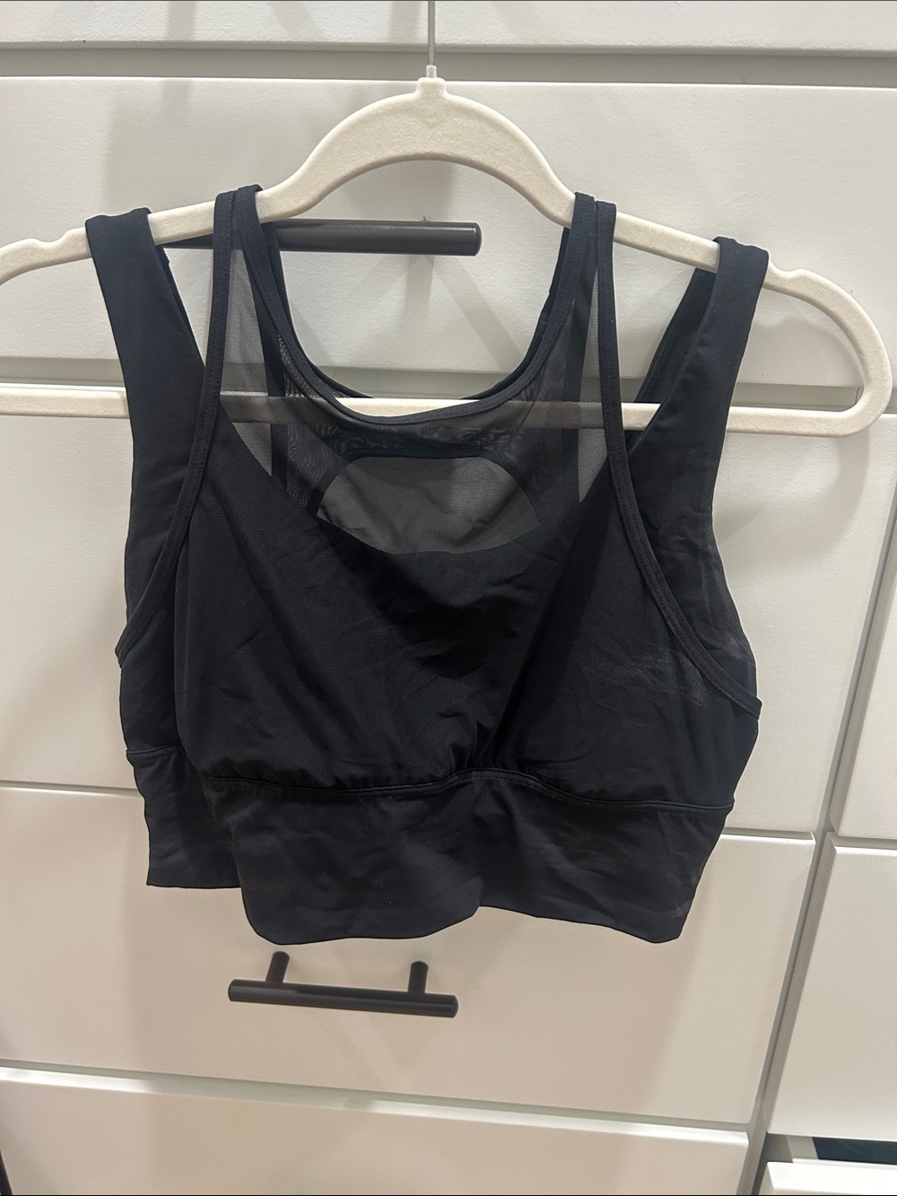 lululemon athletica Black Mesh-Back Sports Bra size 10